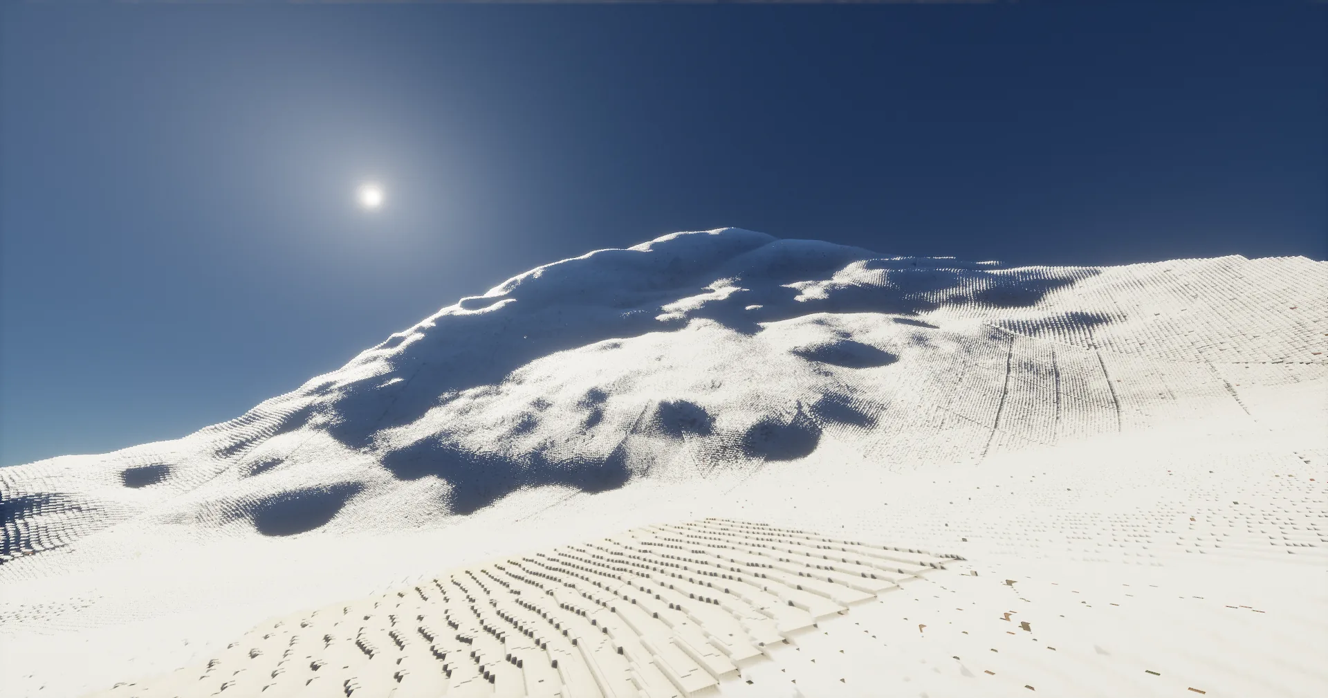 Snowy high-altitude EarthGen terrain