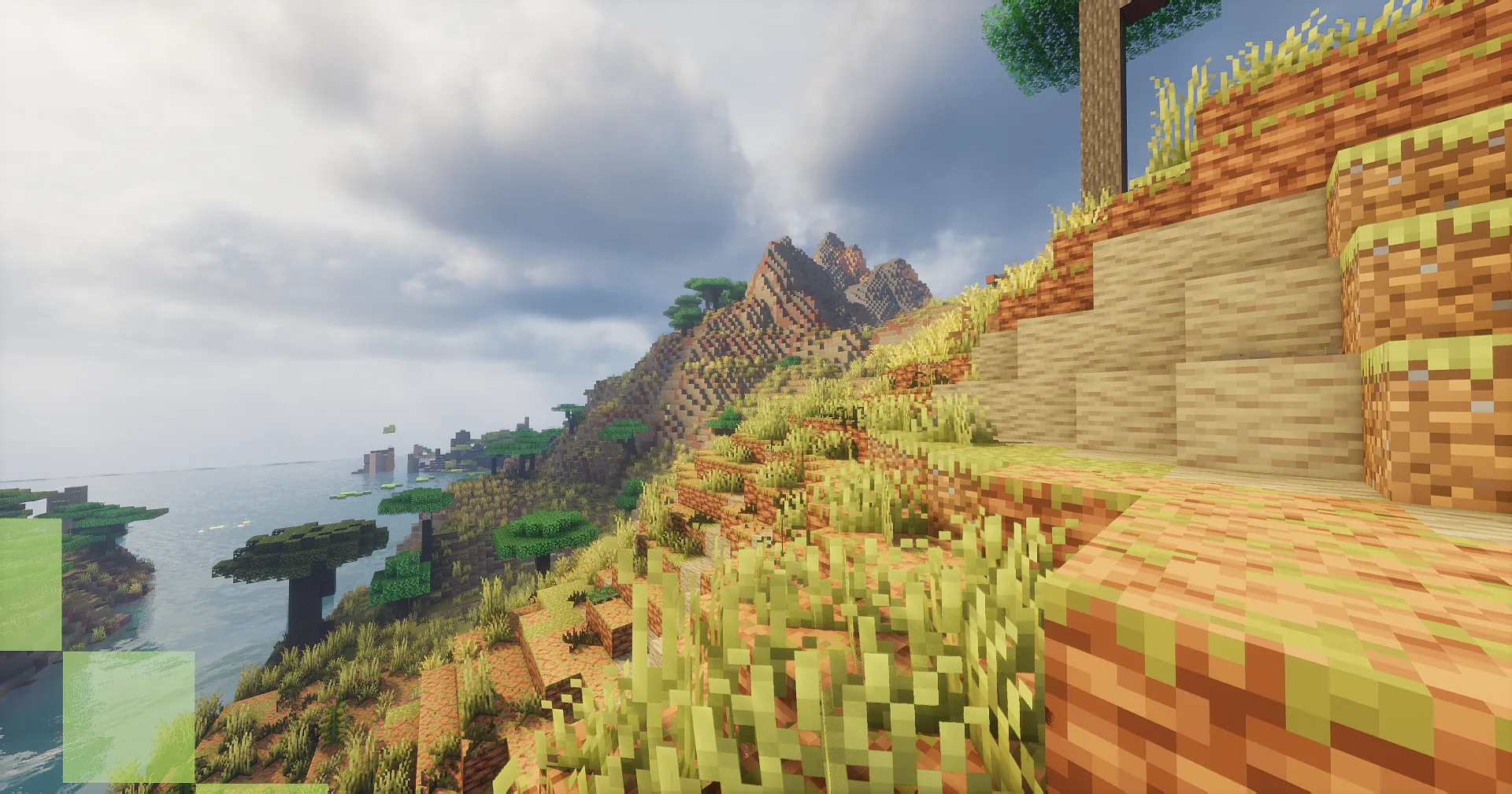 Dry mountainous EarthGen coast